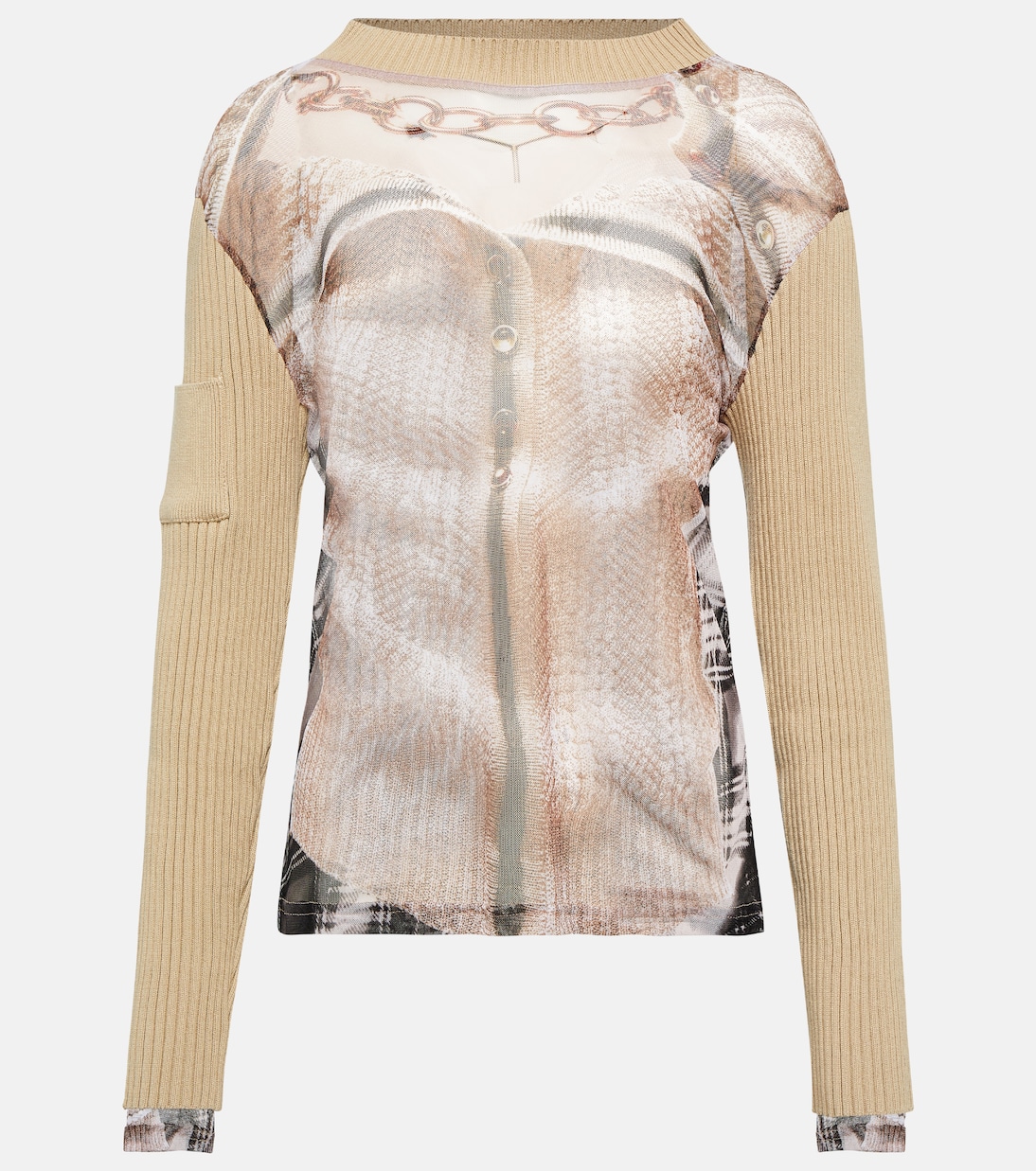 

Топ Trompe L'Oeil из коллаборации с Jean Paul Gaultier Y/Project, бежевый