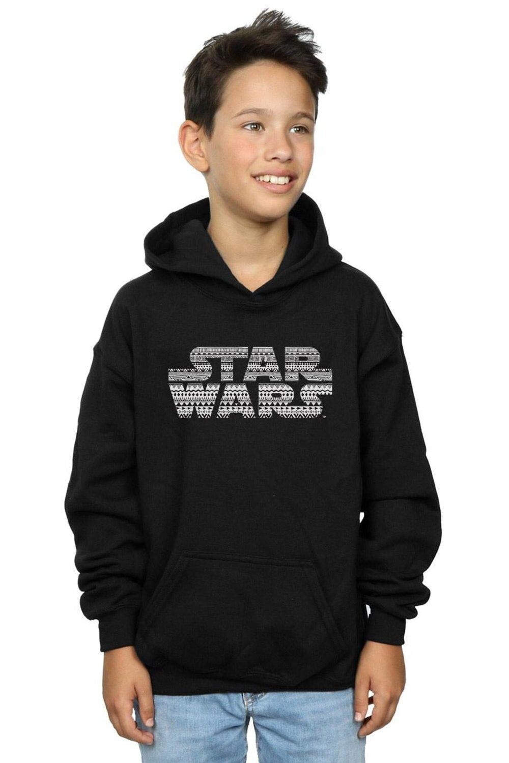 

Толстовка с монохромным логотипом Aztec Star Wars, черный