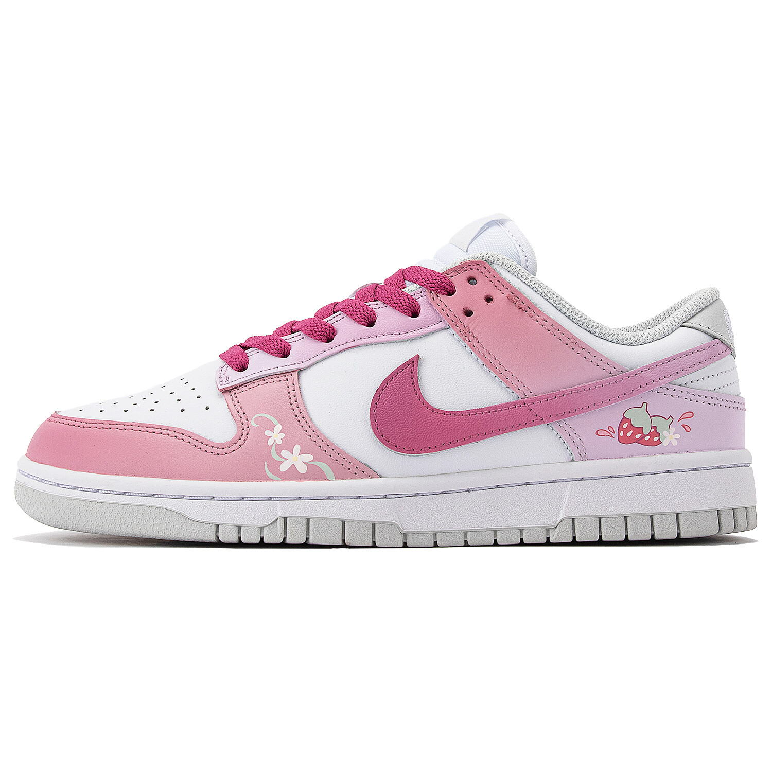 

Кроссовки Nike Dunk Skateboard Shoes Women's Low-Top Pink/White, Белый, Кроссовки Nike Dunk Skateboard Shoes Women's Low-Top Pink/White