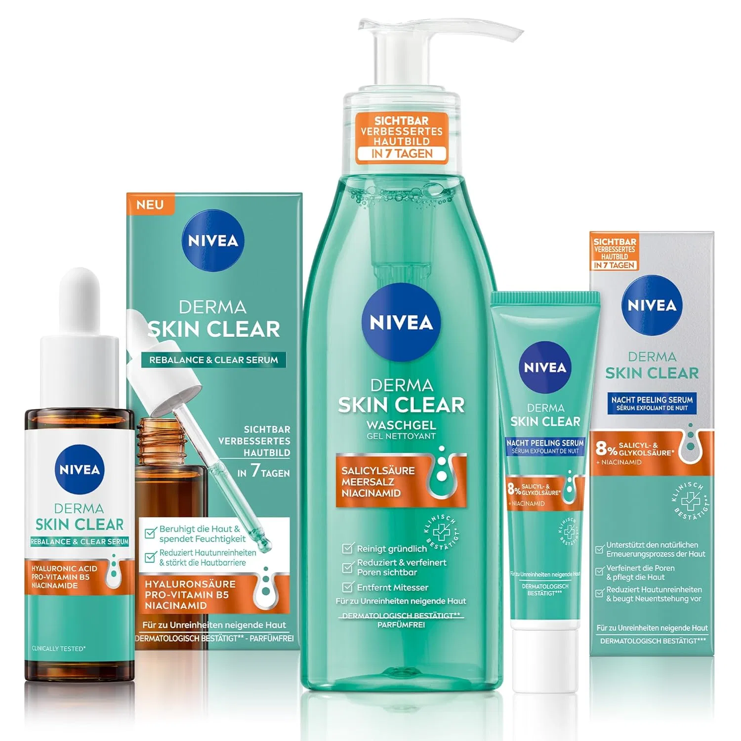Набор для ухода за кожей «Derma Skin Clear Routine Set» от Nivea Nivea