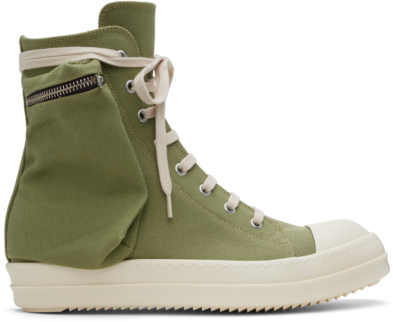 

Зеленые кроссовки Porterville Cargo Sneaks Rick Owens DRKSHDW