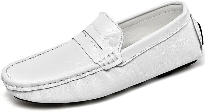 

Мужские лоферы JIADELI из тисненой кожи, мокасины-пенни, гибкие, износостойкие, легкие, на свадьбу, с легким надеванием (Цвет: белый, Размер: 11.5)