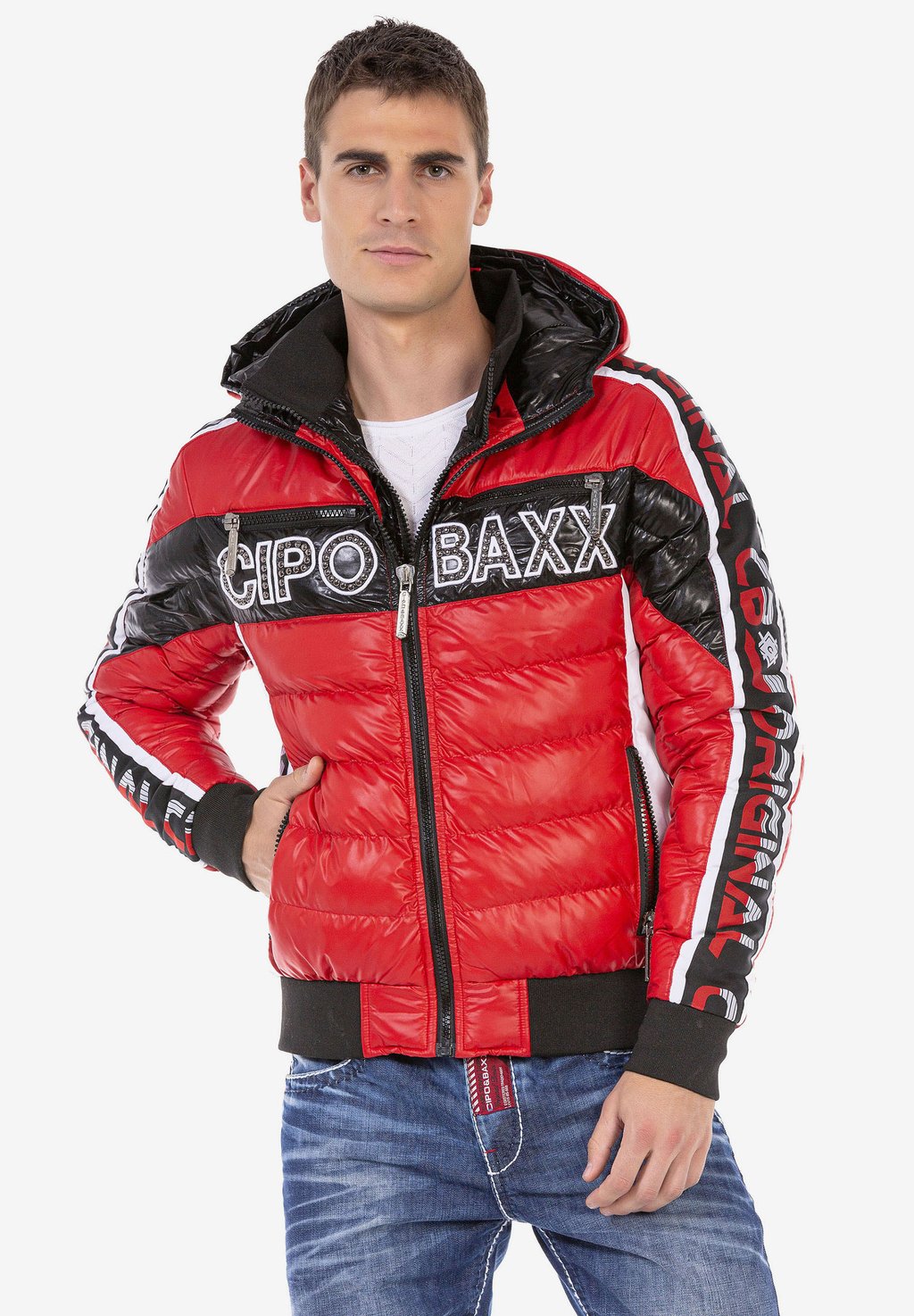 

Куртка из искусственной кожи Cipo & Baxx, красный