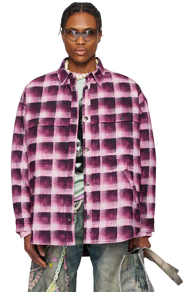 

Рубашка с пуговицами Acne Studios, розовый