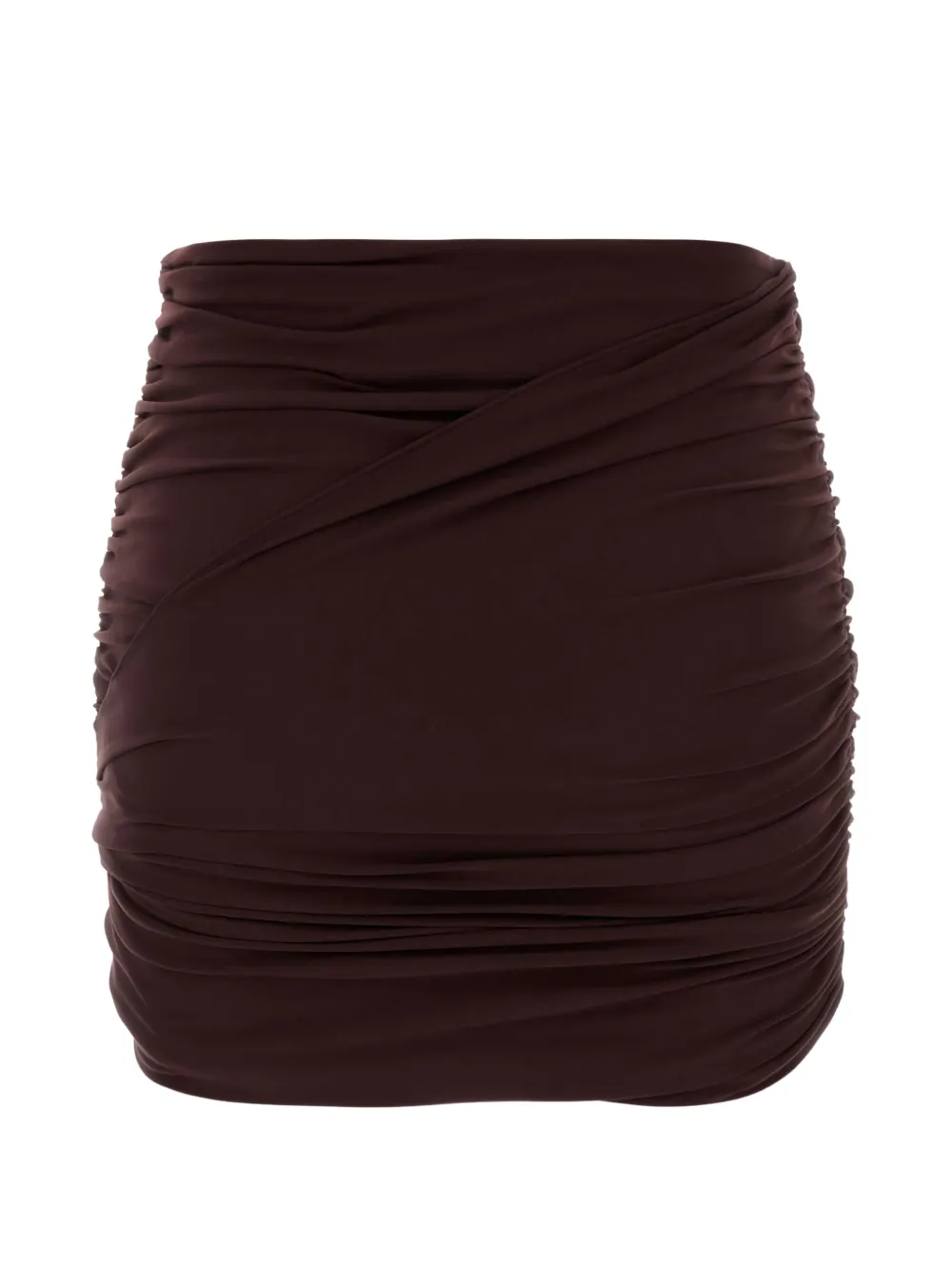 

Драпированная мини-юбка со сборками Magda Butrym, коричневый