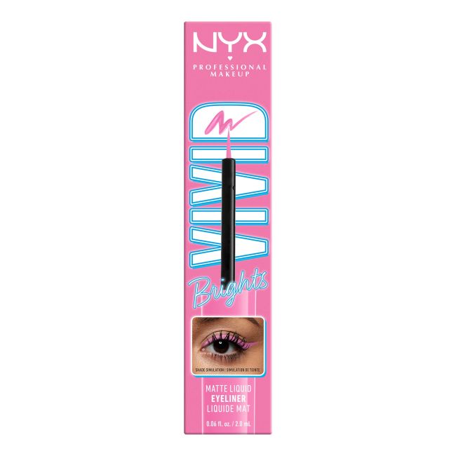 

Яркая жидкая подводка для глаз с ручкой NYX Professional Makeup, цвет don't pink twice, 2 мл