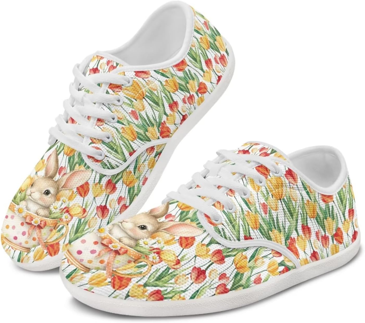 

Женские кроссовки-лоферы с ушками кролика, шнуровка, низкие, для бега, ходьбы и вождения Ecaestolph, красный/золотой