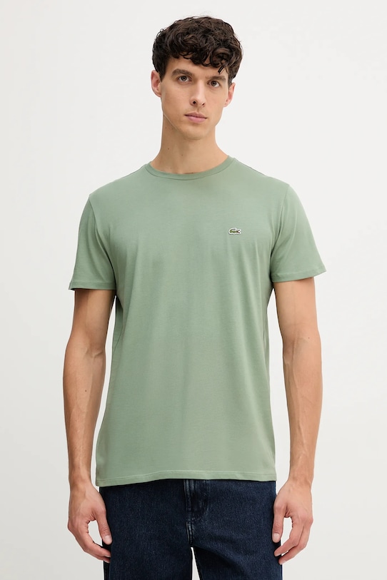 

Хлопковая футболка Lacoste, зеленый