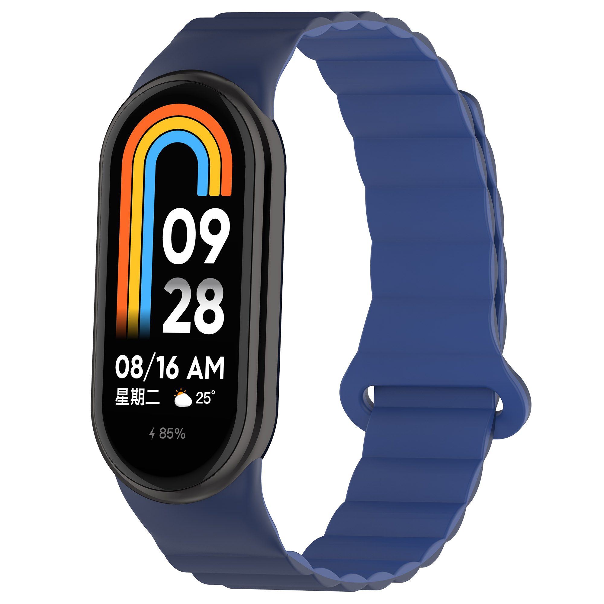 

IBOANN Часы Strap Xiaomi Compatibility Silicone Material, Marine Blue Dark Blue