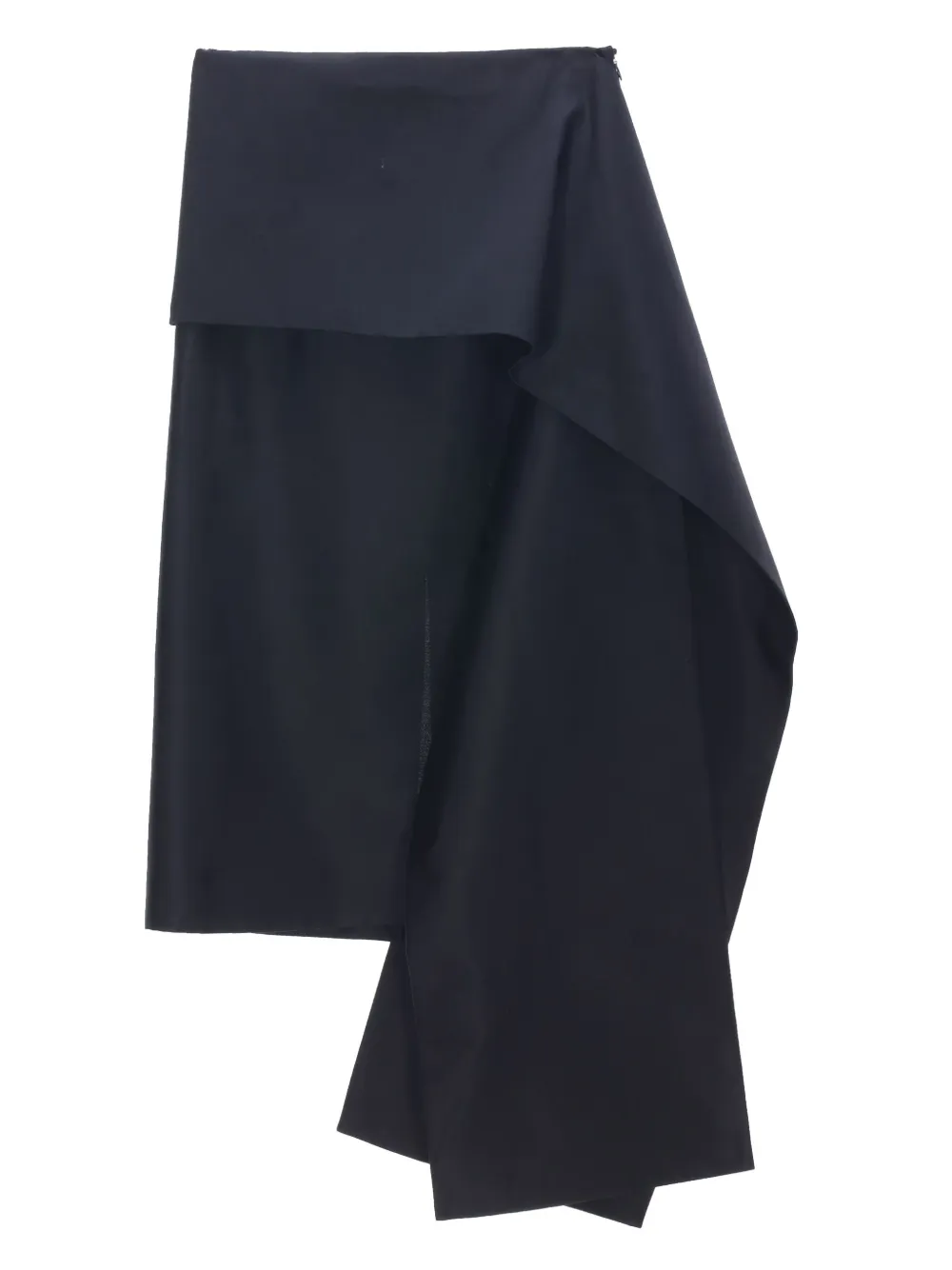 

Юбка с драпировкой и бантом Carven, черный