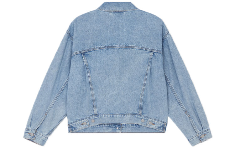 Levis Джинсовая куртка свободного кроя женская голубая, Blue — фото 4