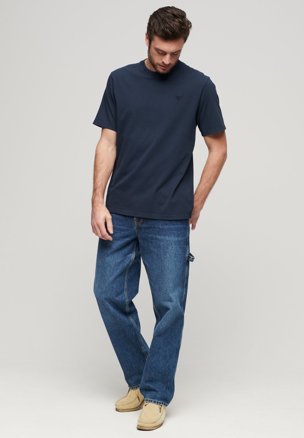 

Базовая футболка VINTAGE WASHED Superdry, синий