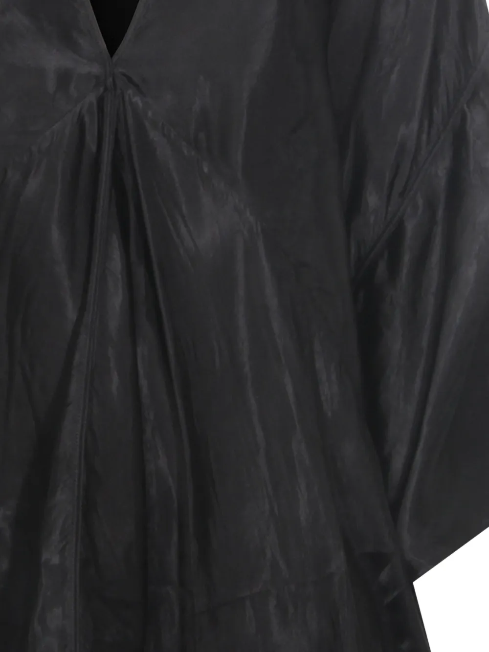 Макси-платье с V-образным вырезом Rick Owens, черный — фото 4