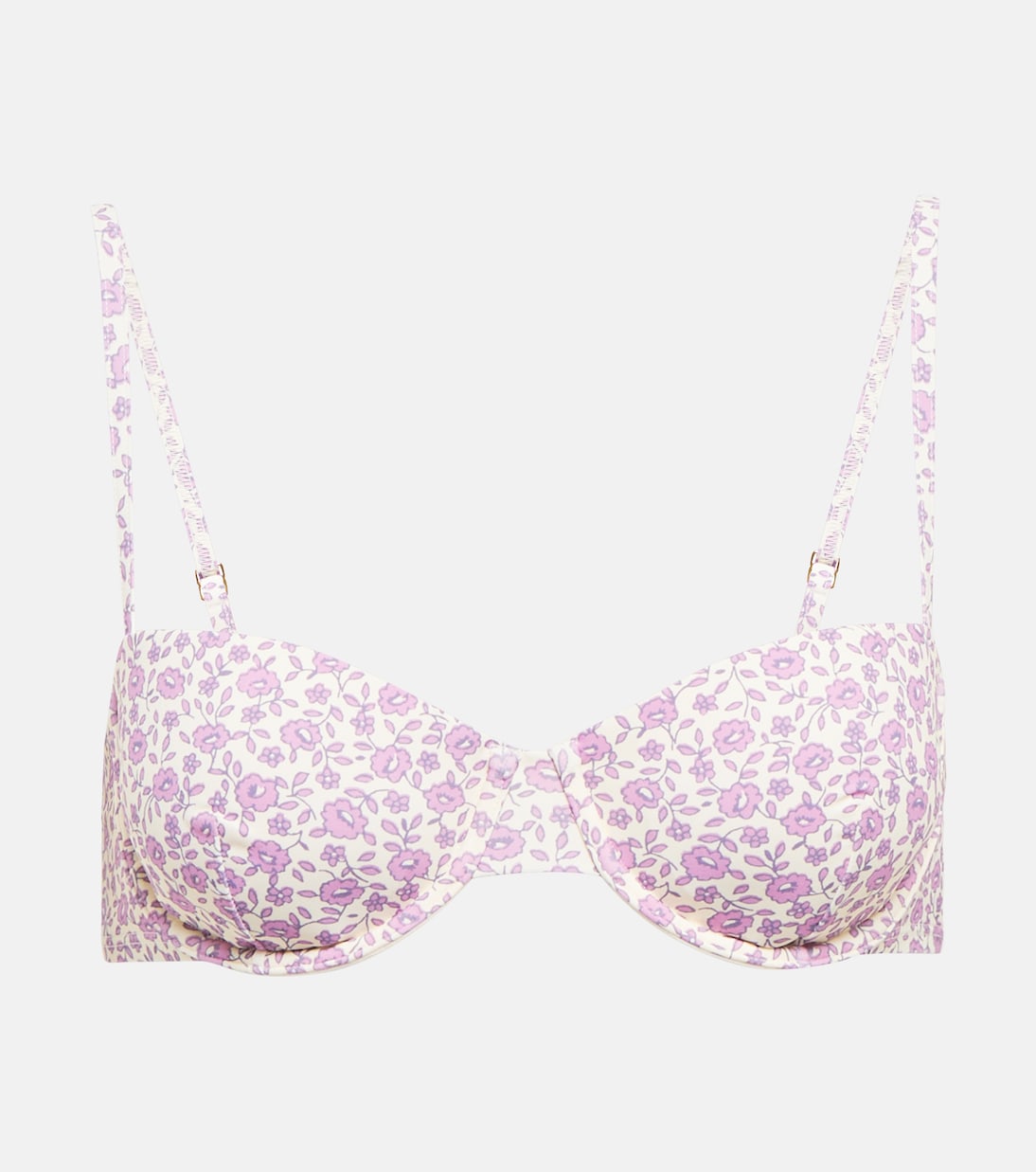 

Верх бикини с цветочным принтом Tory Burch, Pink Tonal Ditsy