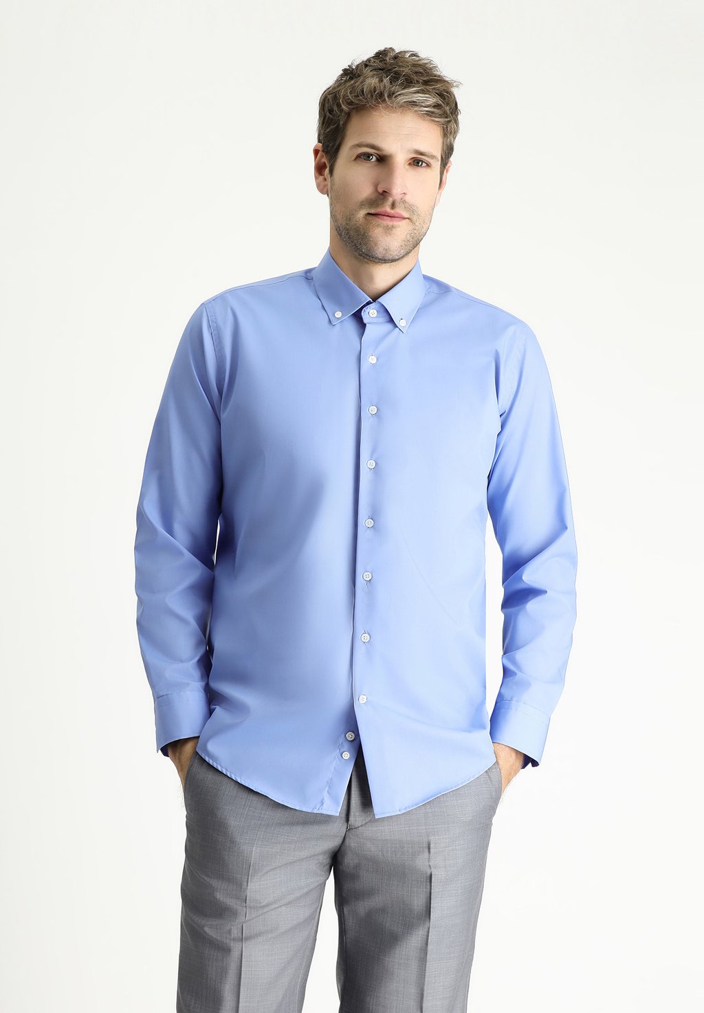 

Рубашка NON IRON (BÜEGELFREIES) SLIM CUT Kigili, светло-голубой