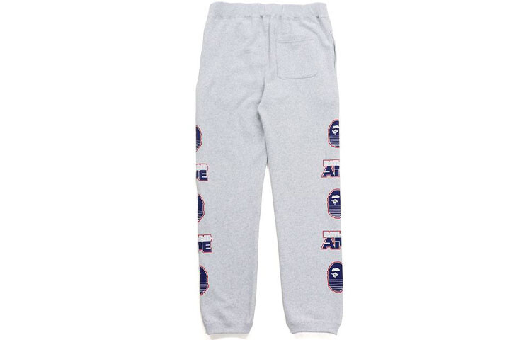 Трикотажные спортивные штаны Bape для мужчин A Bathing Ape, серый — фото 4