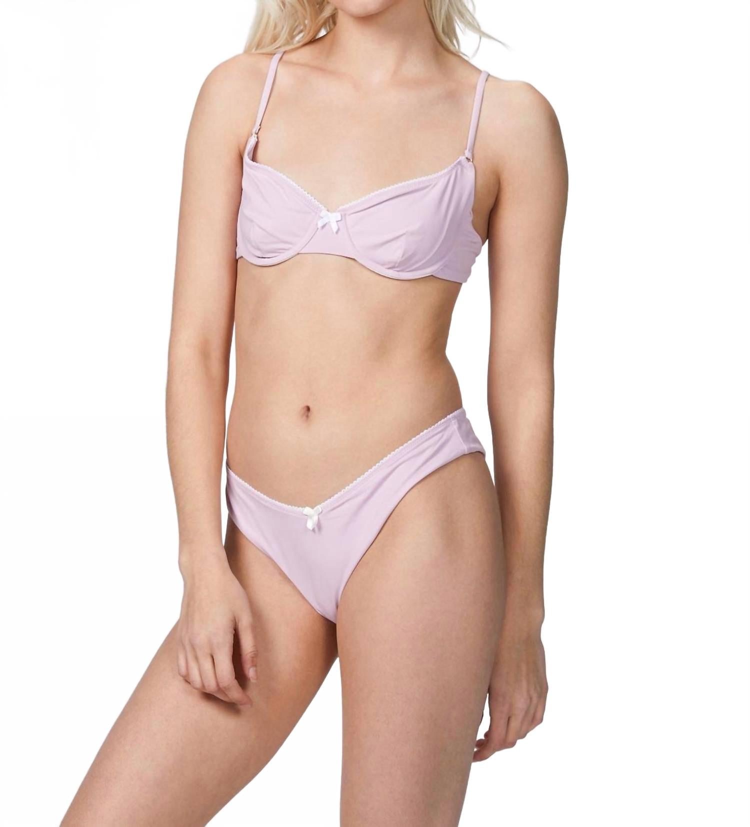 

Винтажный топ-бюстгальтер сиреневого цвета WeWoreWhat