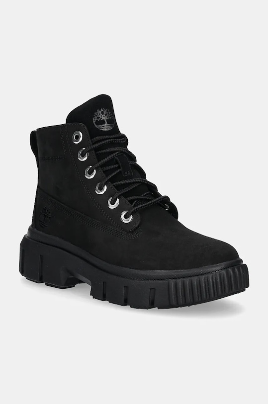 Ботинки замшевые Timberland Field, черный / серый