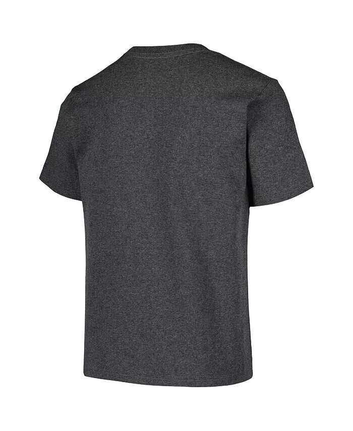 Футболка Big Boys and Girls Team USA Heather Charcoal Victory Outerstuff, черный — фото 2