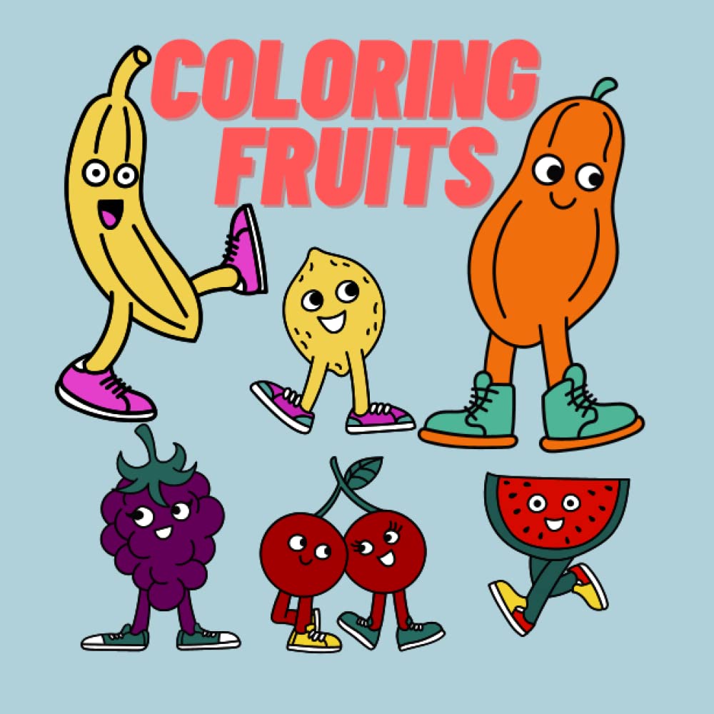 

Fruit coloring book for children from 3-8 years (Independently published)