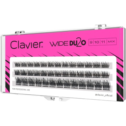 

Накладные ресницы Tufted Eyelashes Wide Du2o 20D с натуральным С-образным изгибом. Clavier