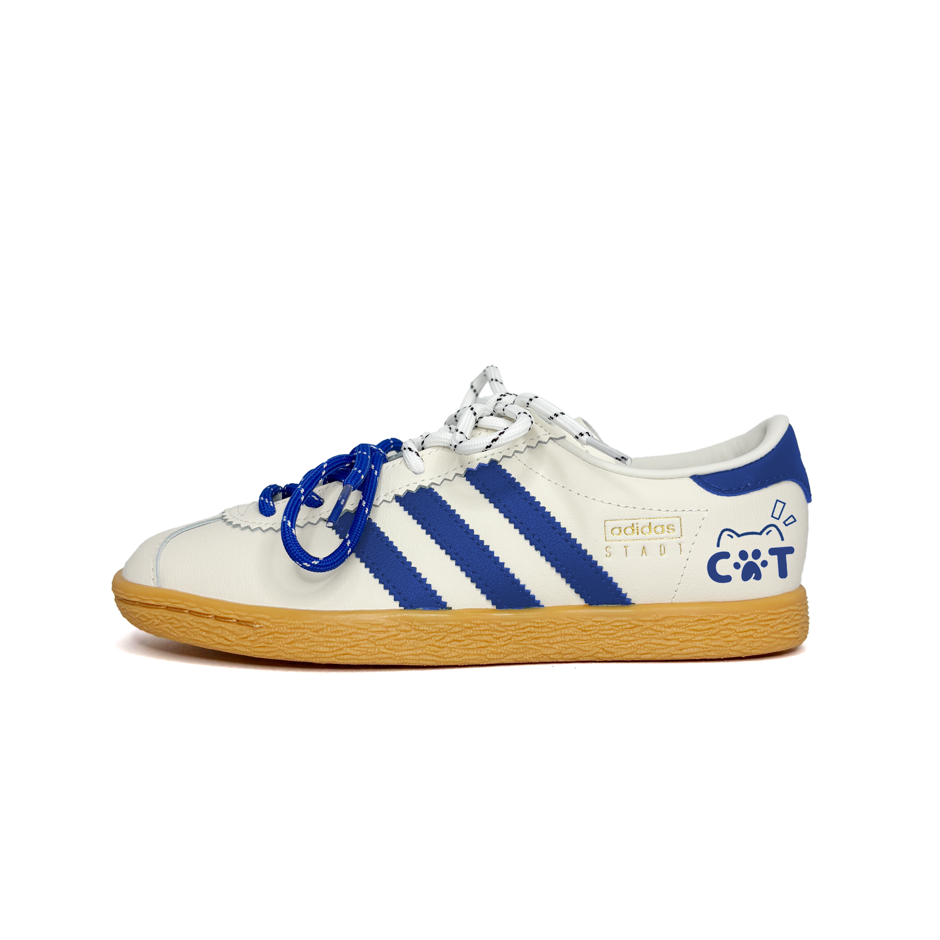 

Adidas Originals Stadt Blue Meowth износостойкие низкие немецкие армейские кроссовки Unisex Blue