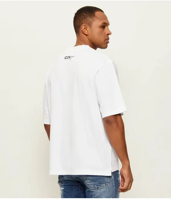 Футболка Iconique loose fit Dsquared2, белый — фото 3