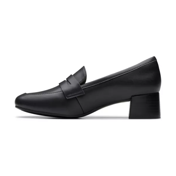 Женские туфли Iridessa Sky на блочном каблуке Clarks, цвет black leather — фото 3
