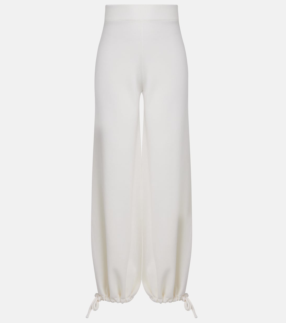 

Широкие брюки из натуральной шерсти Virgin Wool Max Mara, белый