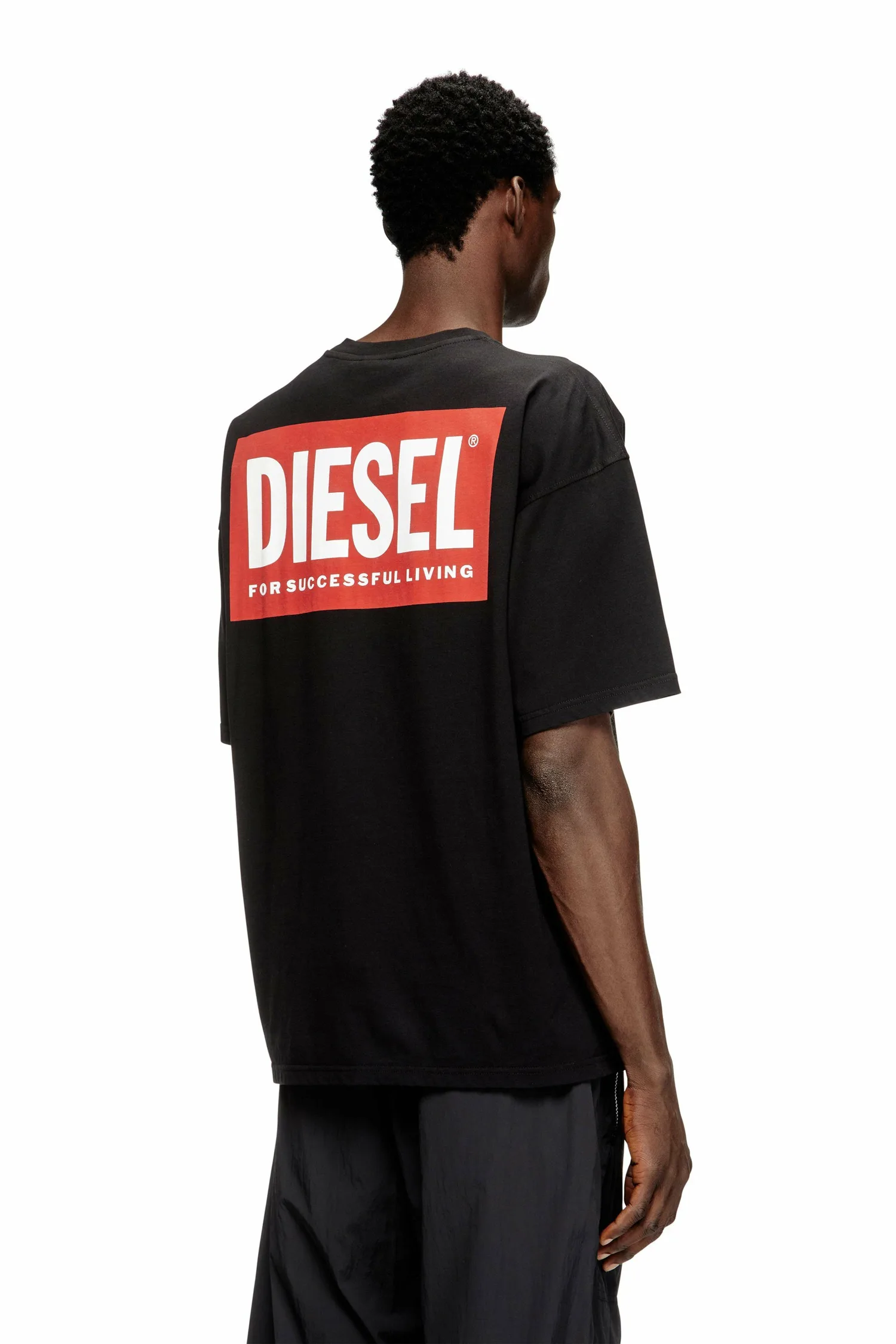 Мужская футболка T-BOXT-BISK Diesel, black — фото 3