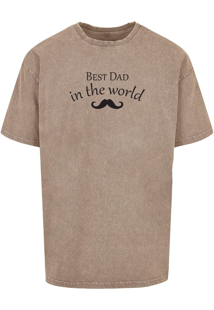 

Классическая футболка Merchcode Shirt Fathers Day - Best dad in the world, коричневый