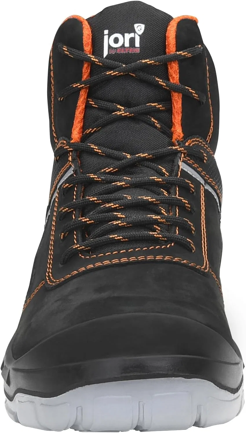 ELTEN Защитные ботинки JORI jo_Colour Orange Mid S3 для мужчин и женщин, кожа/текстиль, стальной защитный носок, легкие, классические — фото 4