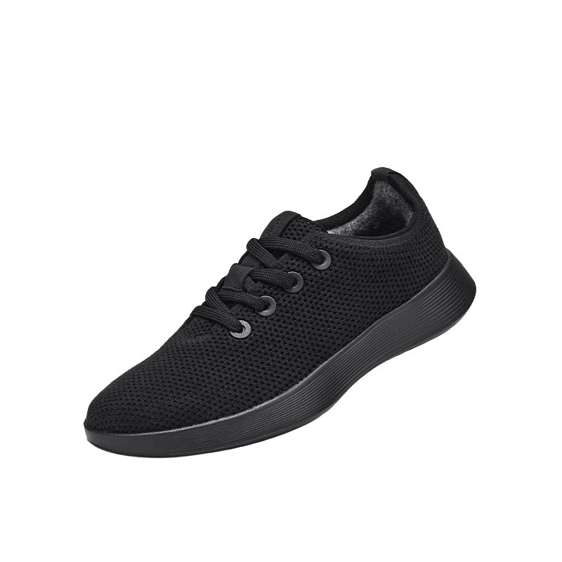 Дышащие и легкие низкие повседневные беговые кроссовки Men's Allbirds, черный — фото 2