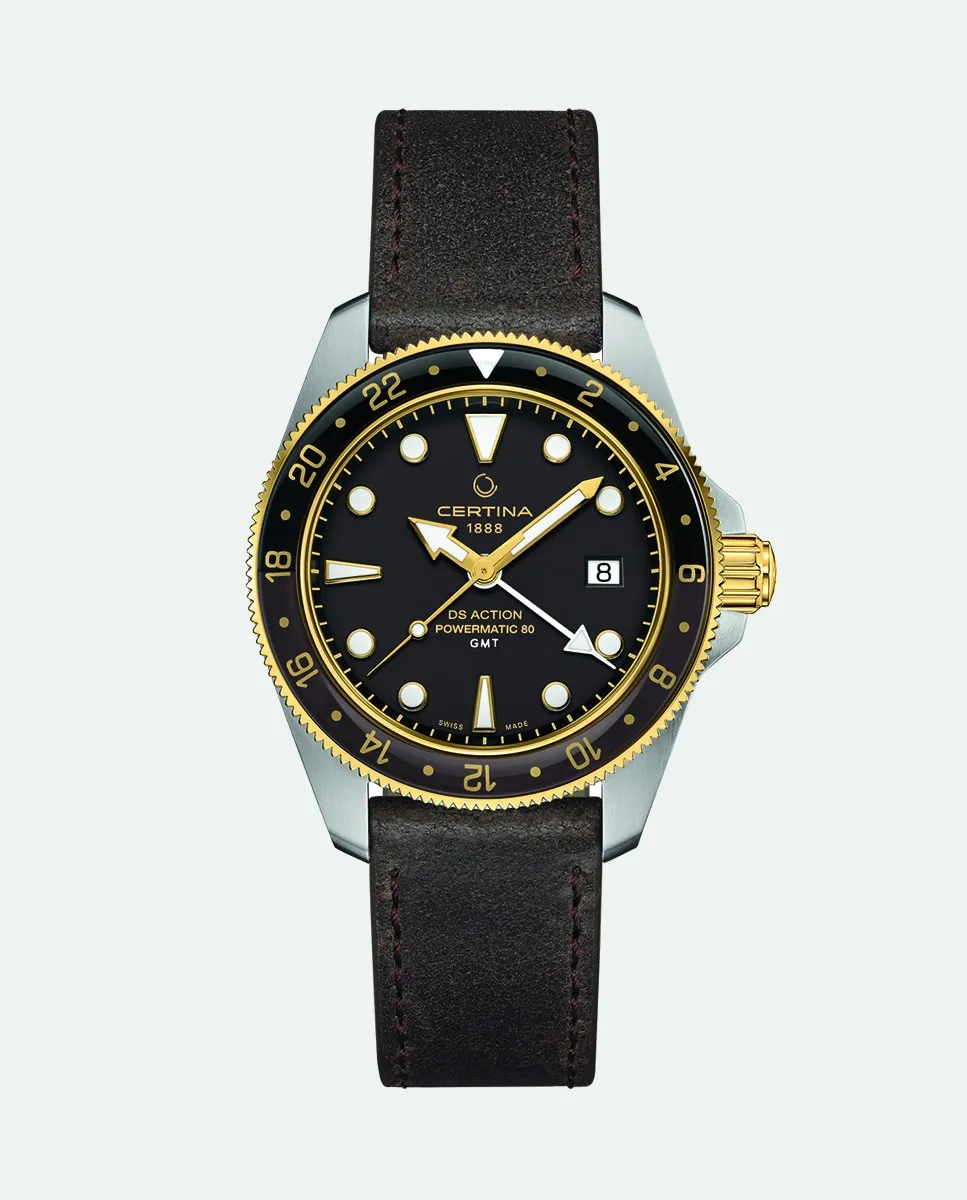 

DS Action GMT C0329292605100 мужские часы из коричневой кожи Certina, коричневый