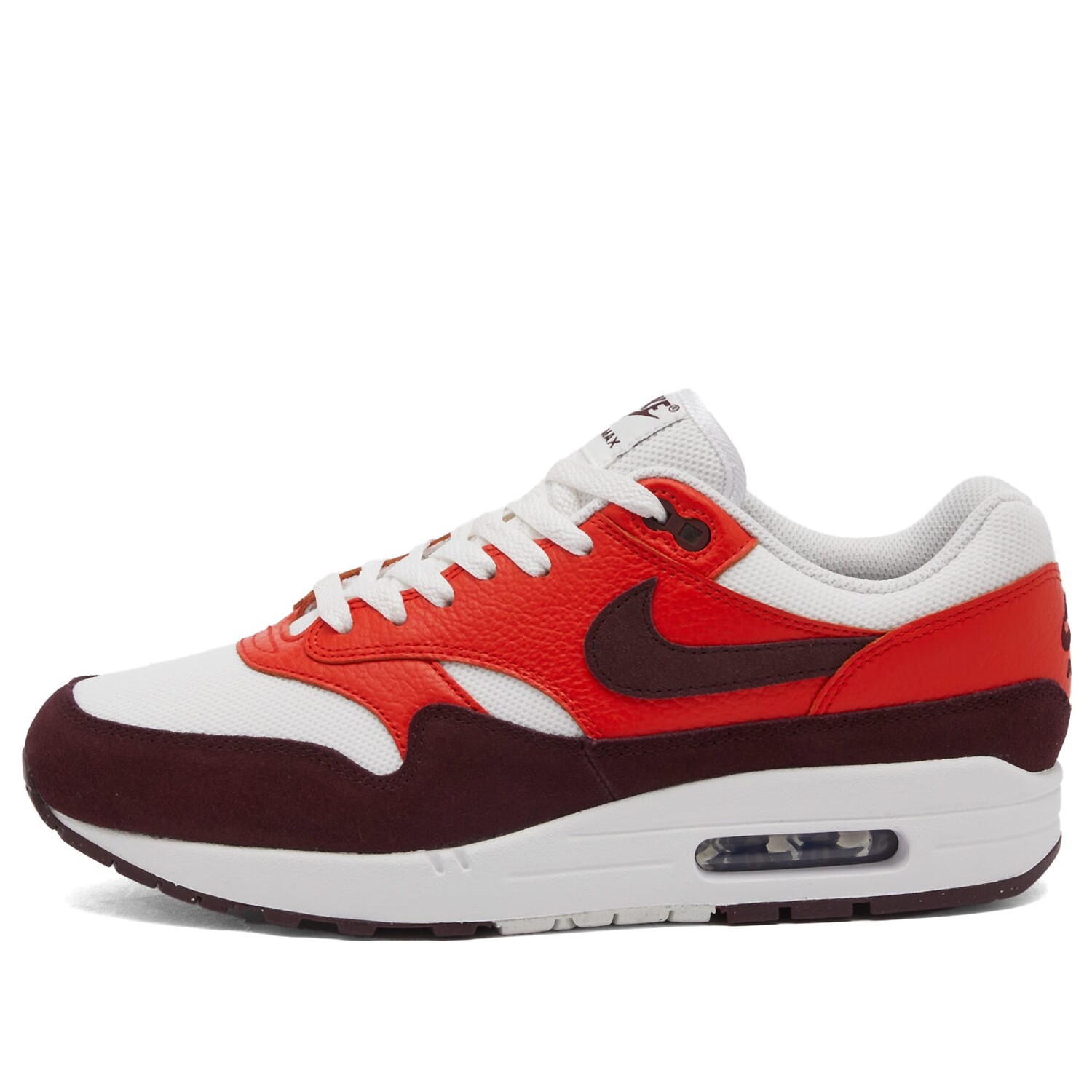 

Кроссовки Nike Air Max 1, цвет Summite White, Burgundy & Red