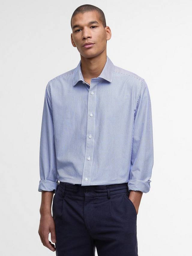 

Рубашка Graham с длинными рукавами и воротником в полоску из хлопка Barbour