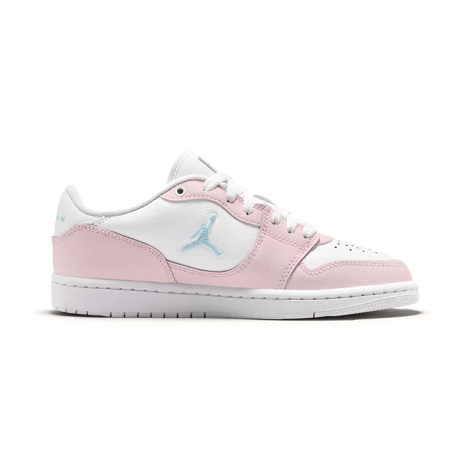 Кроссовки для скейтбординга COURT CONNECT Pink Claw Milk Puff из натуральной кожи, антиударные, низкие, детские, розово-белые, унисекс Jordan, Pink White — фото 4