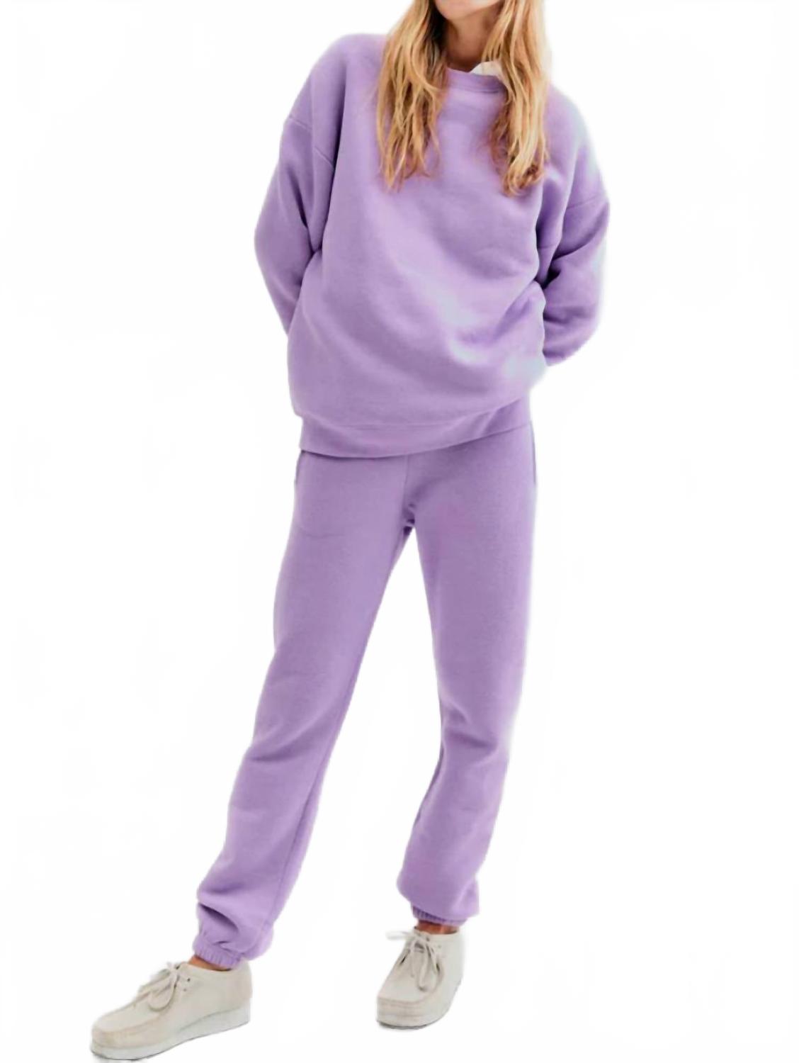 

Женские спортивные штаны из губки сиреневого цвета Kule, сиреневый