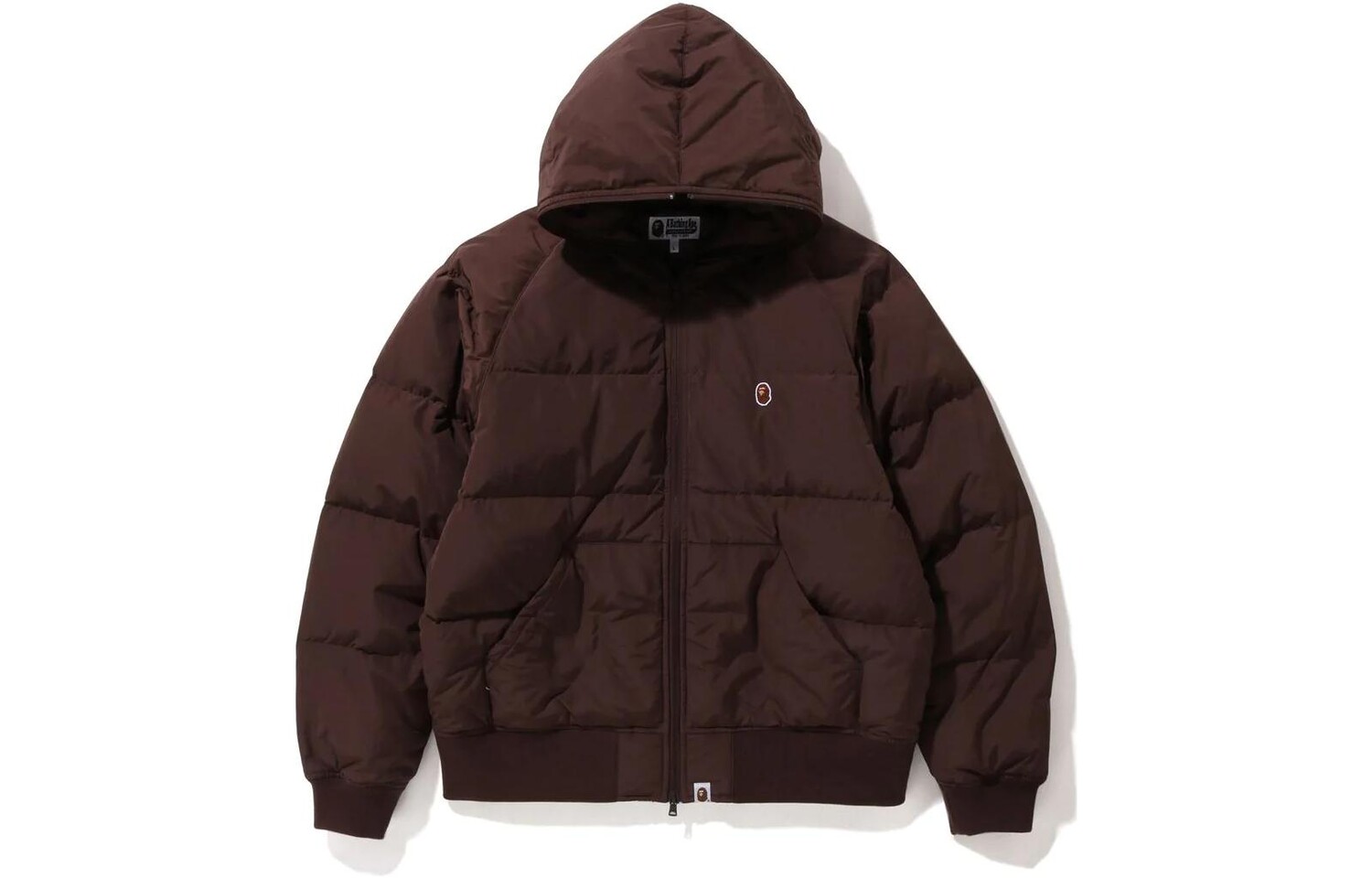 BAPE One Point Hoodie Пуховик Осень-Зима 22 A Bathing Ape, коричневый — фото 2