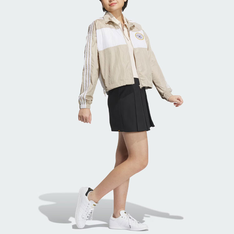 Куртка женская кремовая/оранжевый Adidas Originals — фото 4