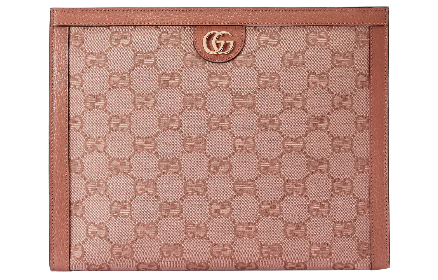 

Ophidia Canvas With Leather Trim Clutch Regular Women's Pink GUCCI