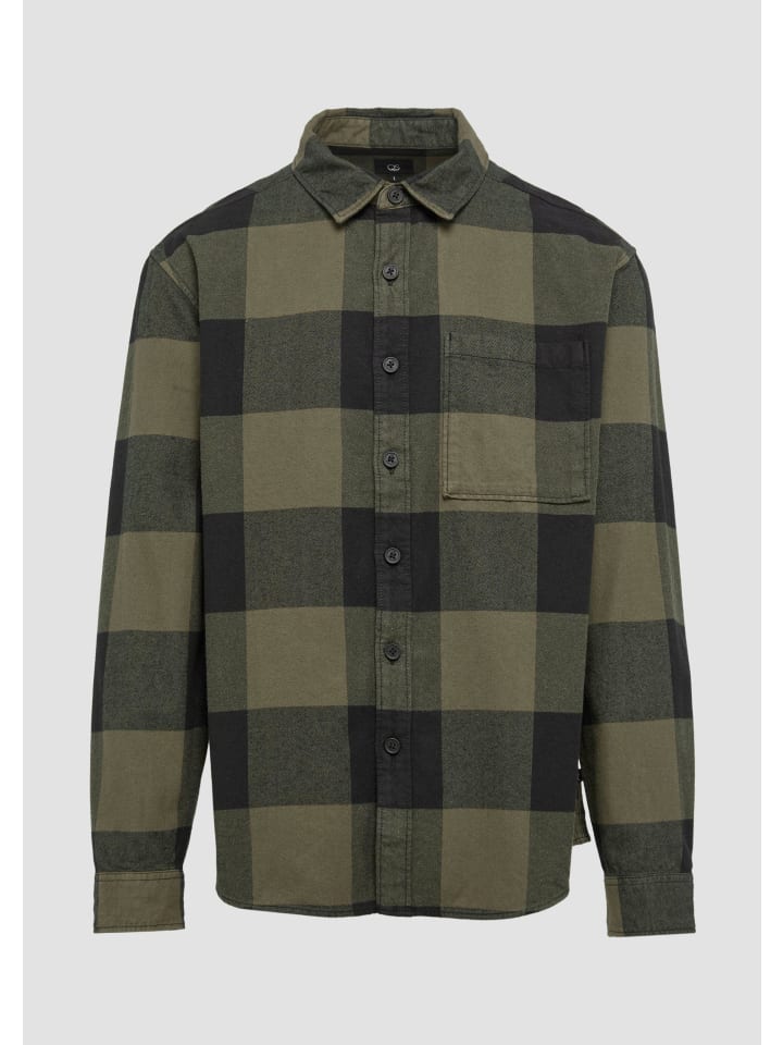 

Рубашка 79N0_оливково-зеленого цвета QS