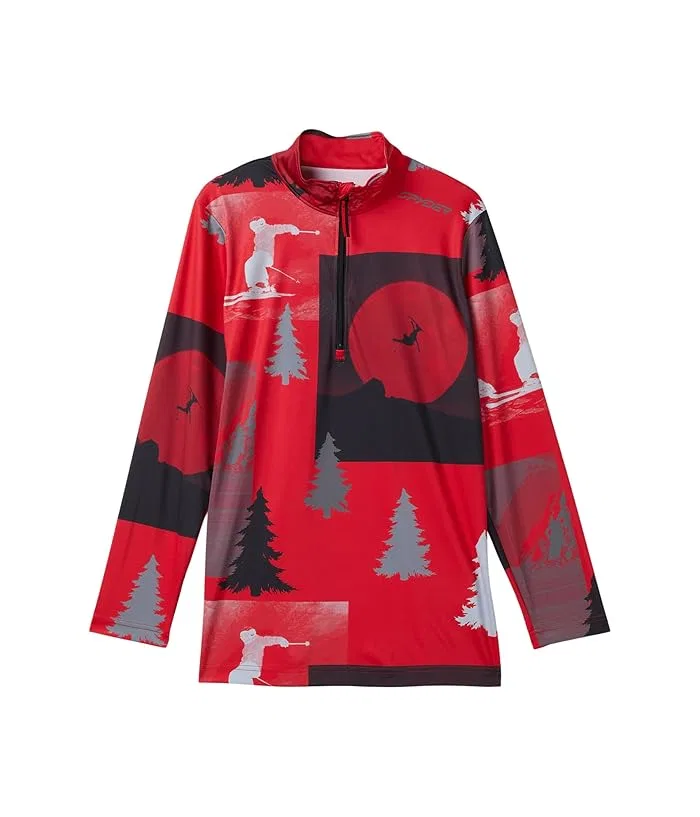 Джемпер с молнией UPF 50+ Jacobs Spyder Kids, Cobalt Mountain Clouds