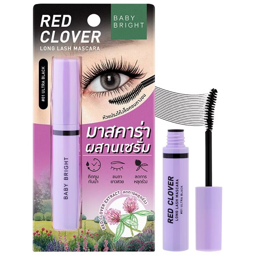 

Baby Bright Тушь для ресниц Red Clover Long Lash 4,8г. 01 Ультра Черный, Ultra Black