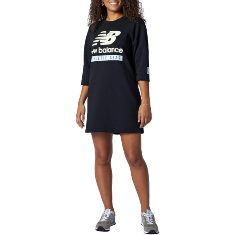 

Платье с длинными рукавами женское черное New Balance