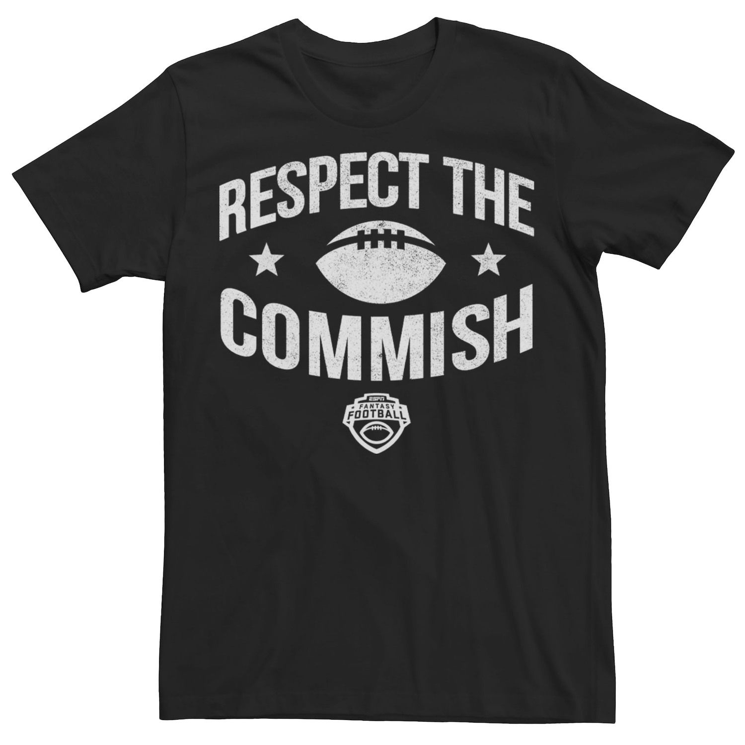 

Мужская белая футболка с логотипом ESPN Fantasy Football Respect The Commish Licensed Character, Белый, Мужская белая футболка с логотипом ESPN Fantasy Football Respect The Commish Licensed Character