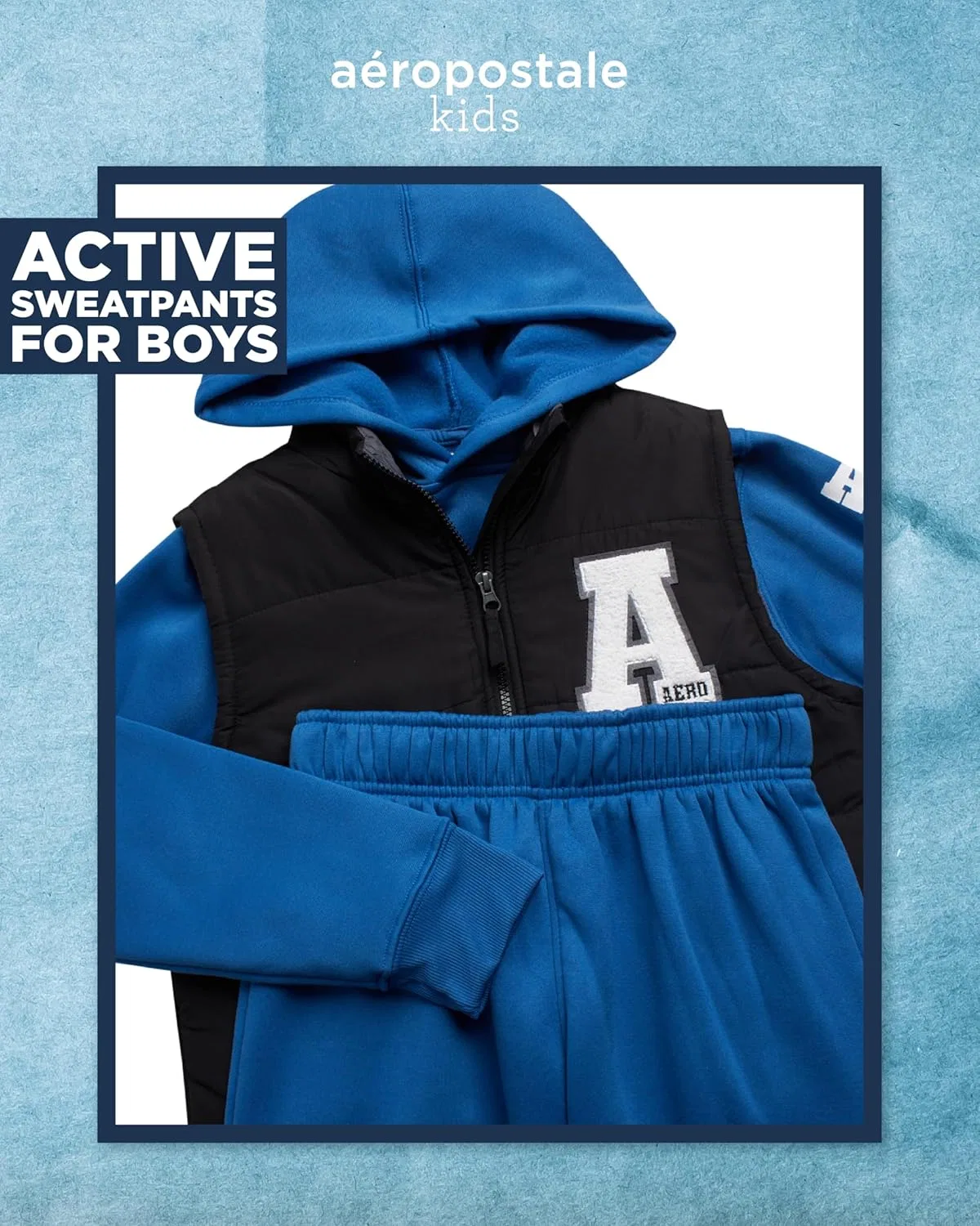Детский спортивный костюм, 3 предмета, AEROPOSTALE, Black Delft — фото 2
