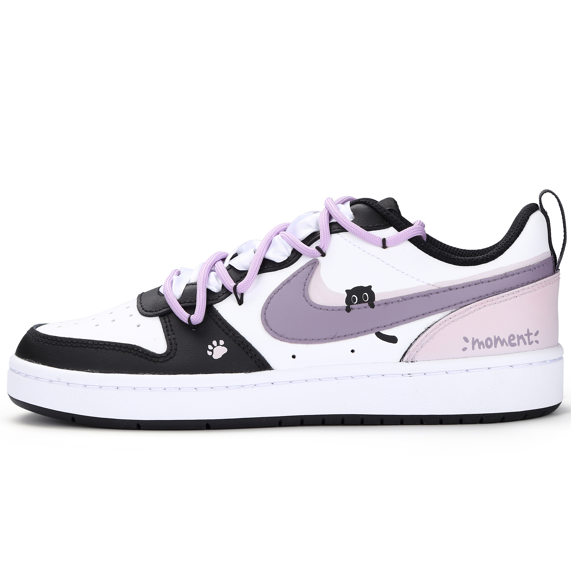 

Кроссовки Nike Court Borough Skateboarding Shoes Women's Low-top, черный