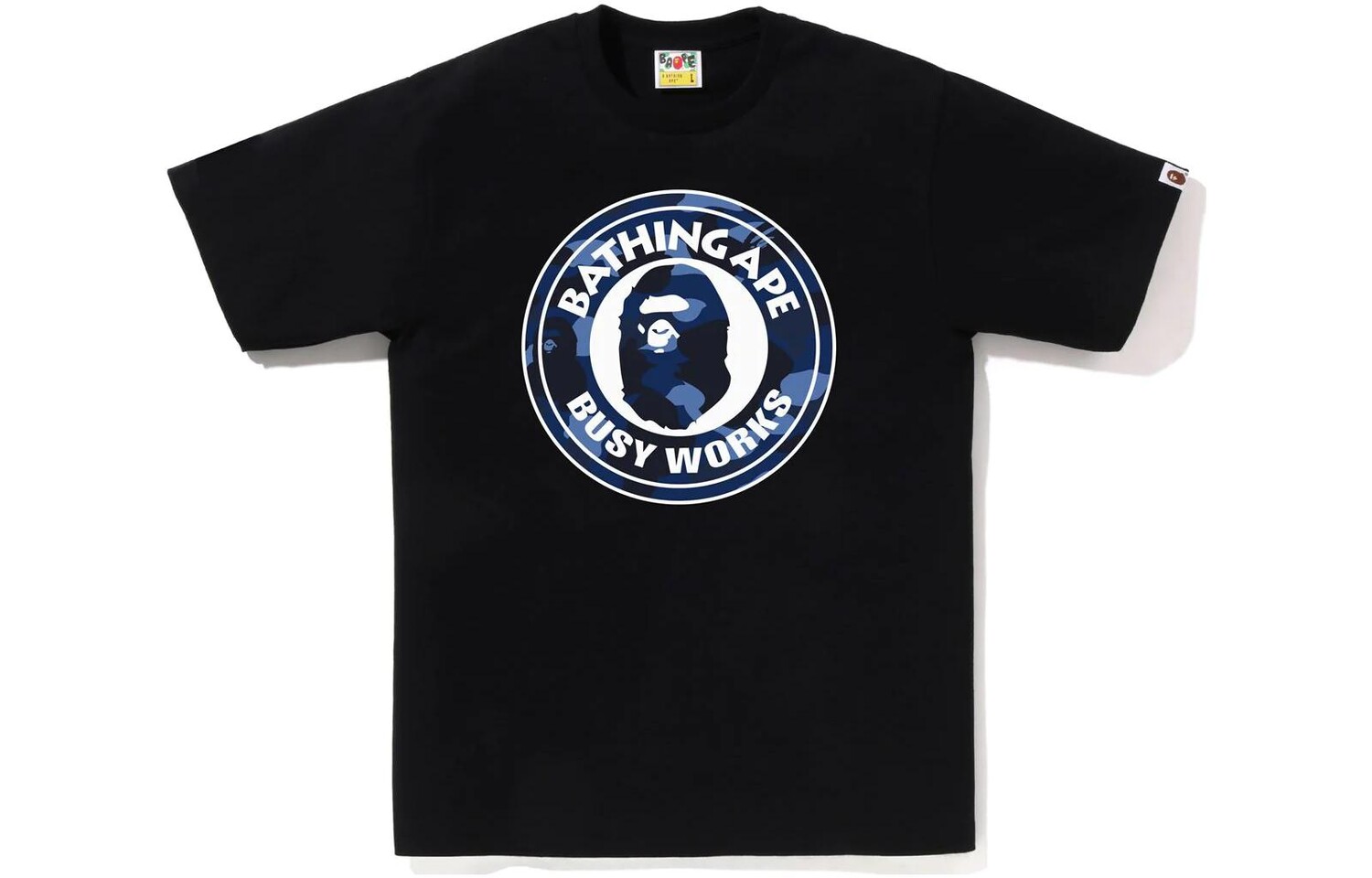 

Футболка BAPE Color Camo Busy Works SS23 A Bathing Ape, фиолетовый/черный