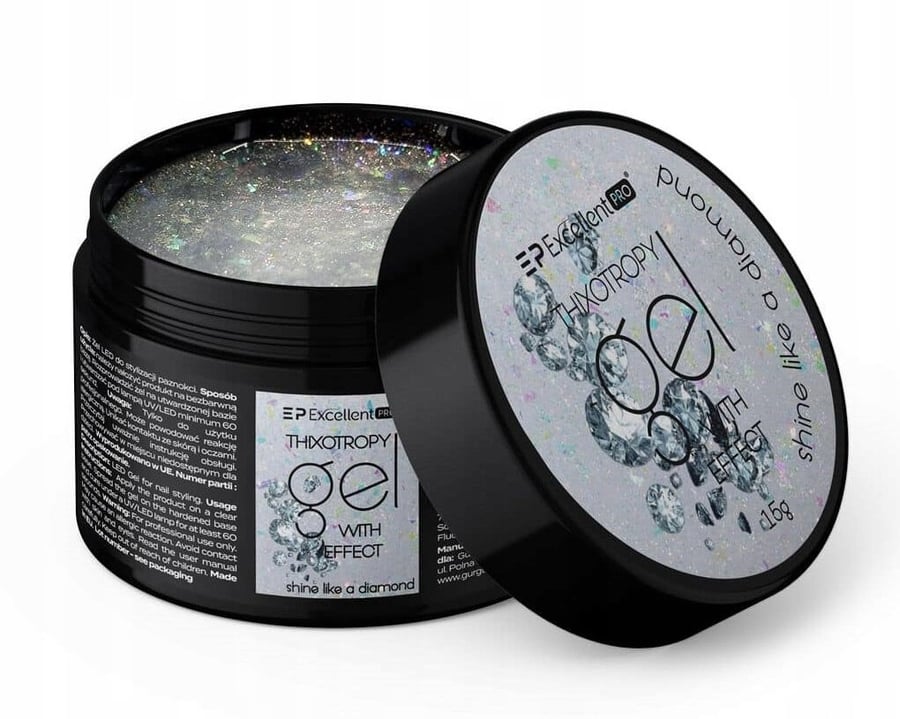 

Excellent Pro Thixotropy Sparkling Builder Gel Shine Like A Diamond 15 г